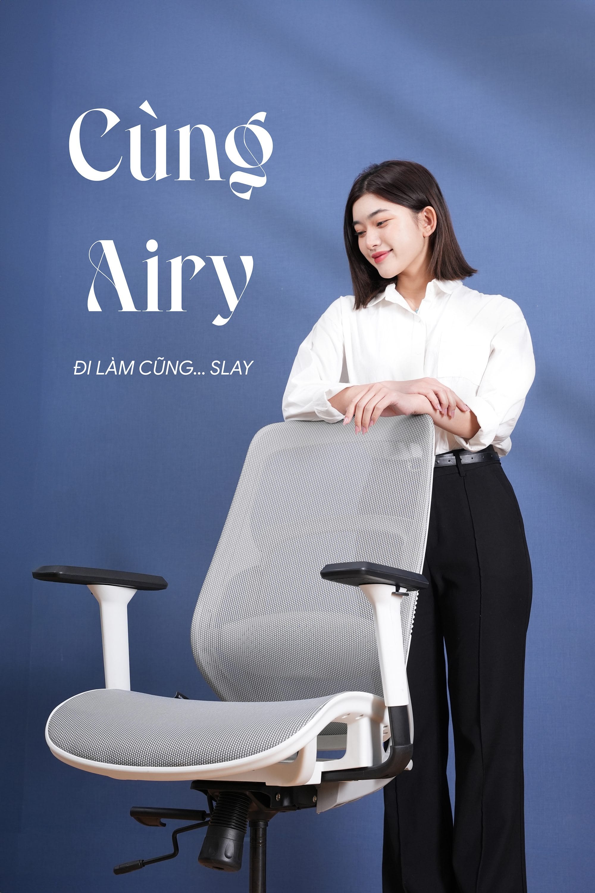 Ghế công thái học Airy - OC02